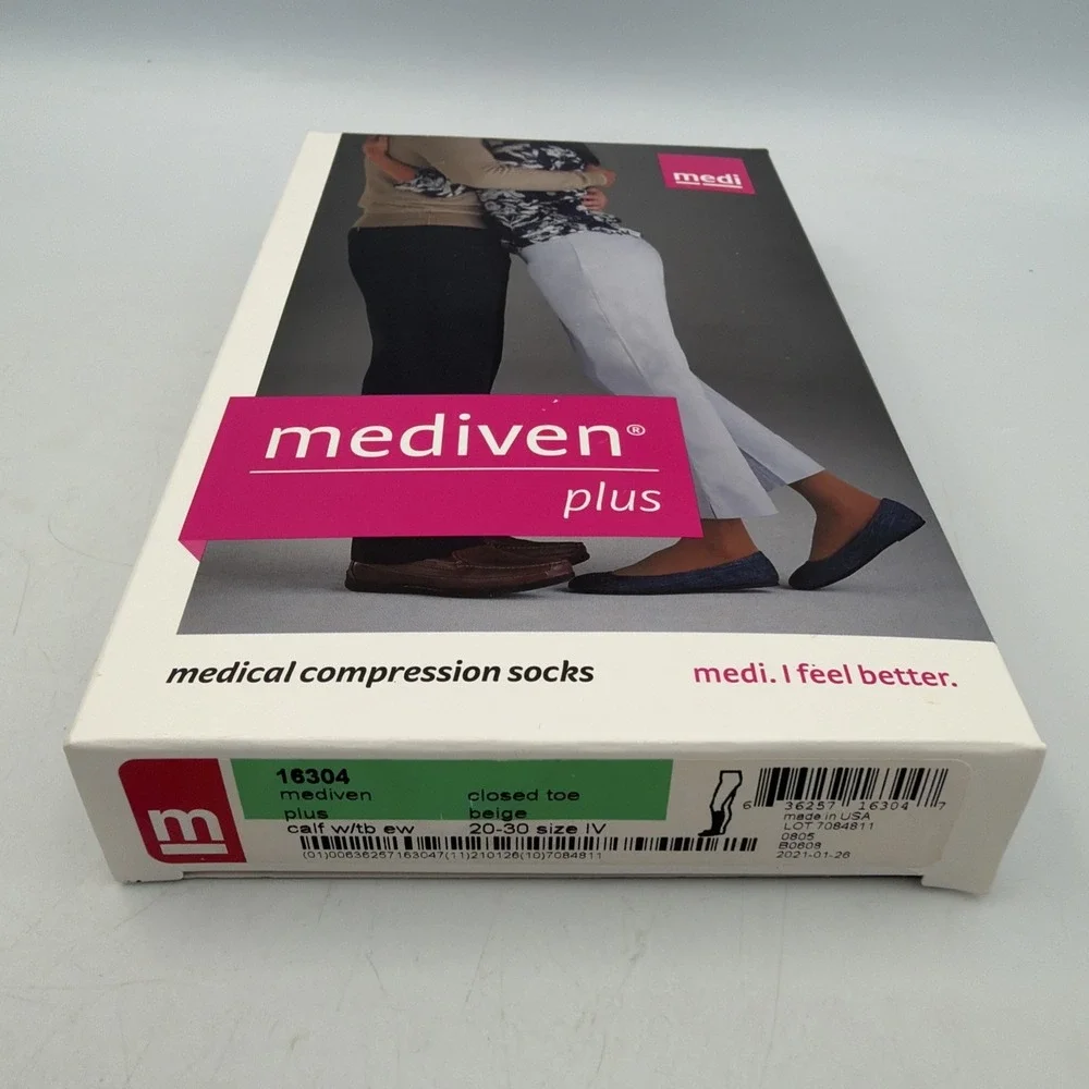 Medi Mediven Plus 16304 Closed Toe Compression Socks 20-30 mmHg Size IV